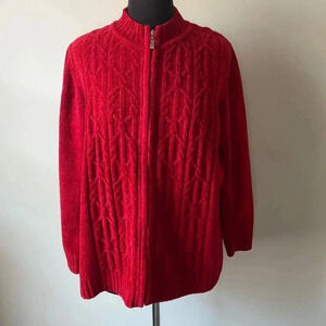 NWOT | Velour Zip Up  Sweater